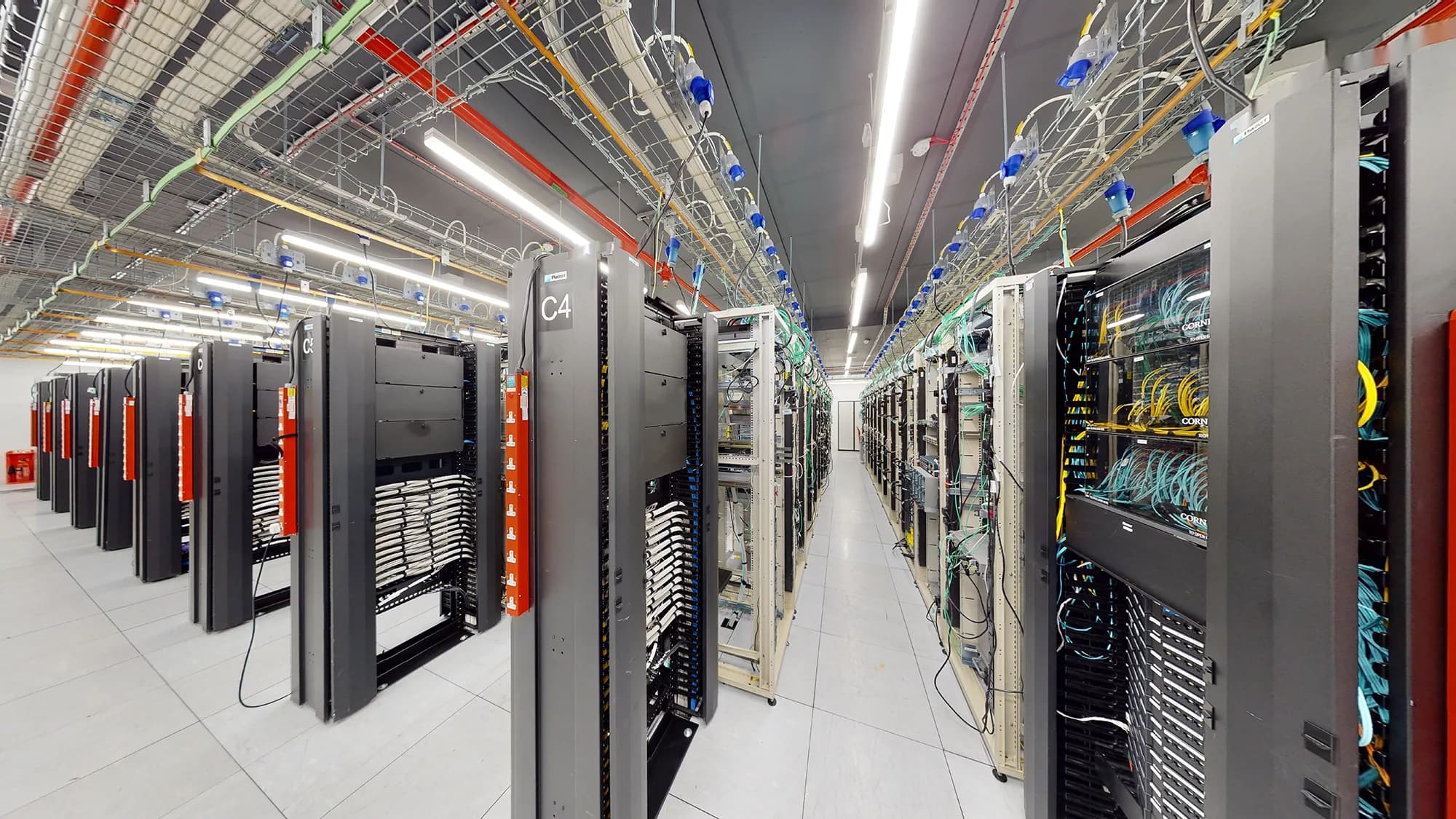 Data centre racks representing AI infrastructure growth in Africa